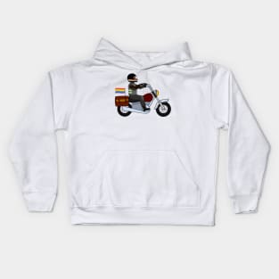 Gay pride rainbow ride motorcycle freedom Kids Hoodie